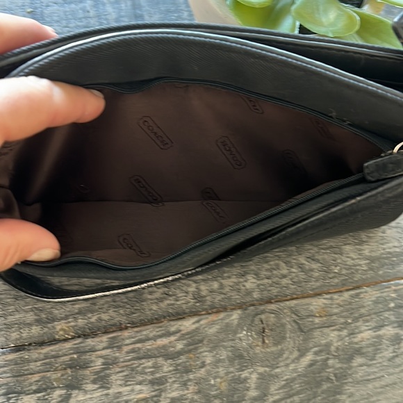 COACH BLACK CANVAS MINI BAG - Picture 7 of 9